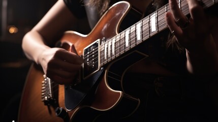 Obraz premium Passionate Guitarist