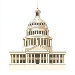 Obraz premium Capitol Building for Government Architecture, USA.