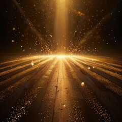 Mystical Golden Light Portal - Fantasy Glowing Divine Entrance