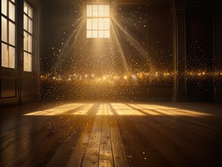 Mystical Golden Light Portal - Fantasy Glowing Divine Entrance