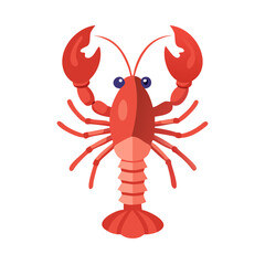 Red lobster with detailed claws