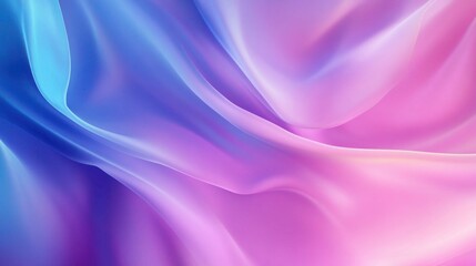 Obraz premium Delicate waves of color in ethereal blue, purple and pink hues background