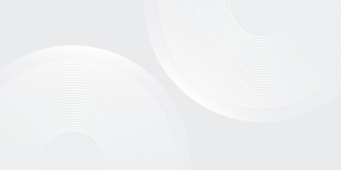 Obraz premium Modern shiny blue circle. Vector white glowing geometric lines on gray background abstract modern