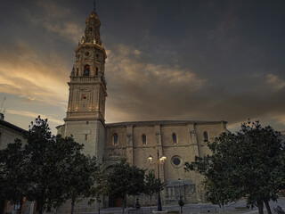Naklejka premium Church of Our Lady of the Assumption in Briones, Spain