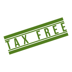 tax free rubber stamp design vector