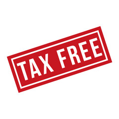 tax free rubber stamp design vector
