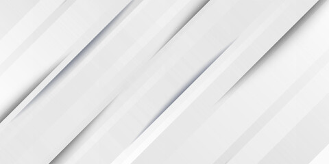 Obraz premium Premium background design with diagonal line pattern in grey colour. Vector white horizontal template for business banner, formal invitation backdrop, luxury modern