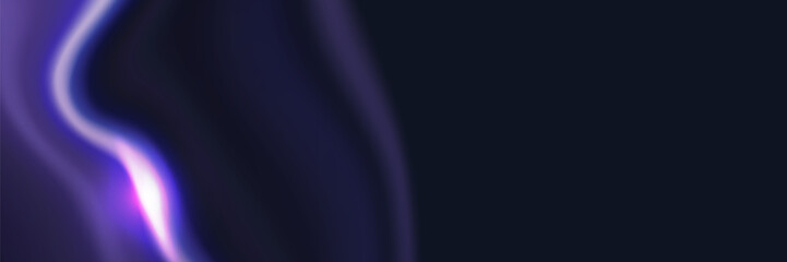 Lines in the shape of a comet against a dark background. Illustration of high speed concept. Motion light effect for banners