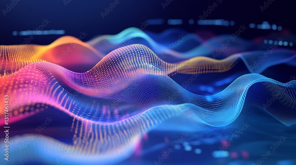 Poster Highresolution depiction of cost theory dynamic shape representing economic efficiency