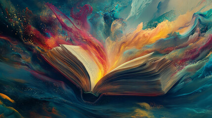 Colorful book vector illustration learn literature study opened closed education knowledge document textbook