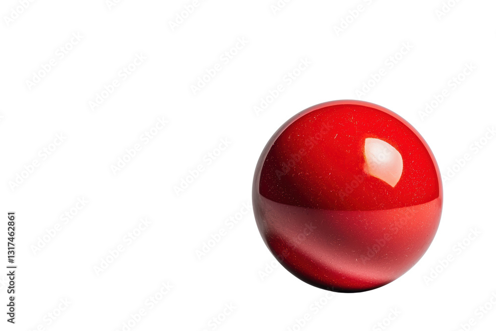 Poster shiny red sphere with smooth surface, reflecting light beautifully, creating elegant and vibrant app