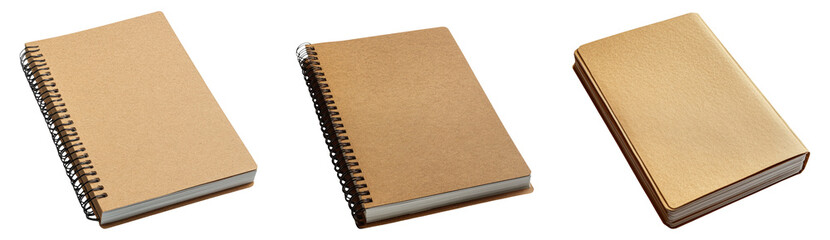Isolated Spiral Notebook on Transparent Background for Creative Use