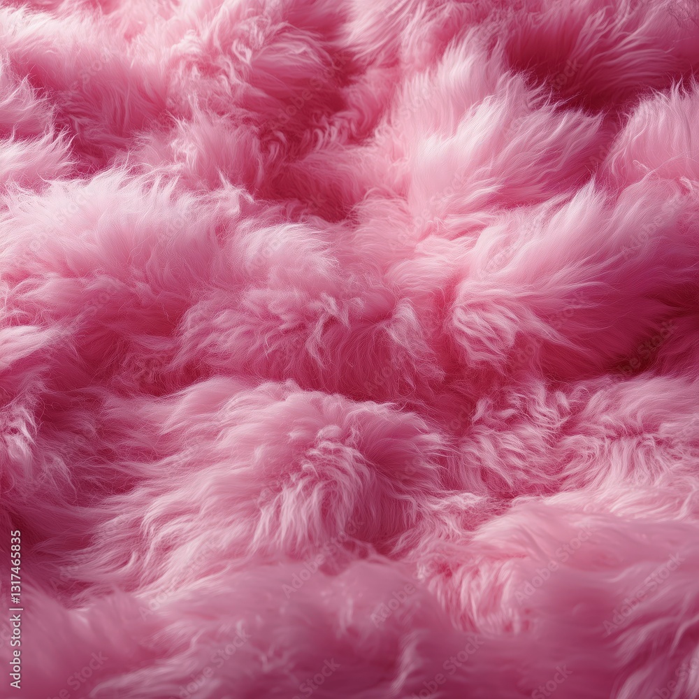 Poster Pink fluffy texture Soft abstract pink fibers create a warm and inviting background Perfect for adding a touch of comfort and texture to any design
