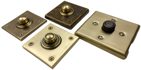 Polished Brass Doorbell Buttons