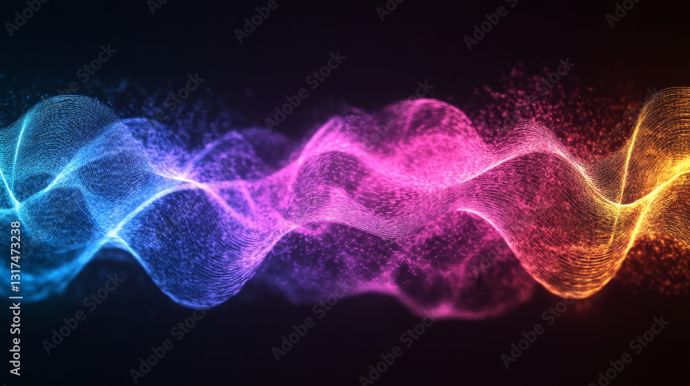 Aufkleber vector digital music equalizer audio waves design template audio signal visualization signal illustr