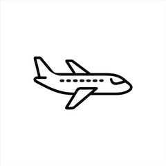 airplane art vector illustration icon white