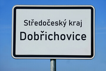 Ortsschild Středočeský kraj Dobřichovice