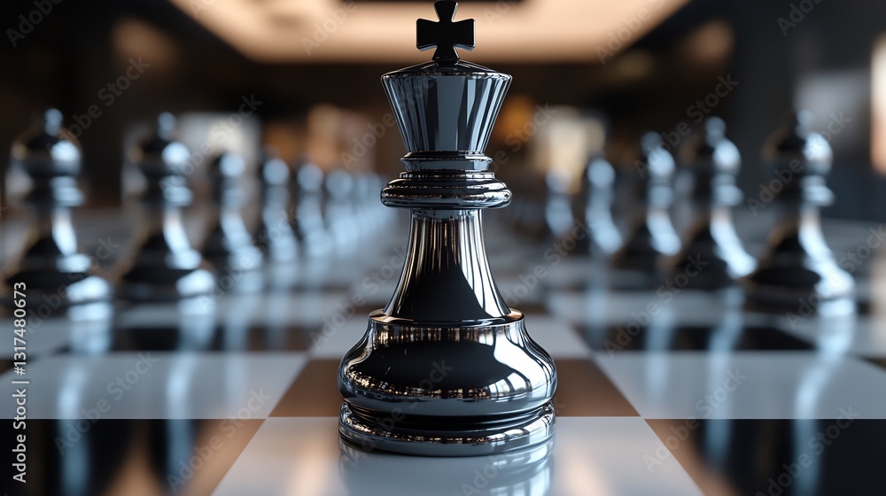 Poster realistic rendering of leadership theories focusing decisionmaking critical thinking conflict resolu