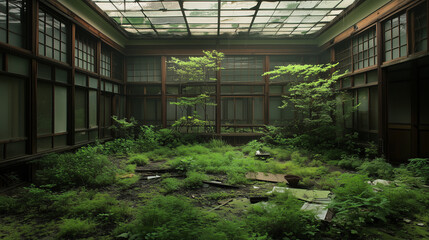 Fototapeta premium 朽ちゆく和の記憶