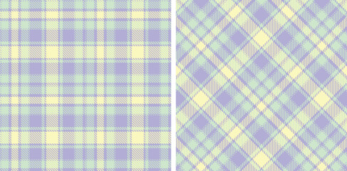 Pastel Pastel Pale Violet Seamless Tartan Fabric Design