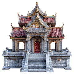 temple isolated on transparent background