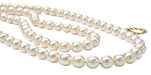 String of white pearls