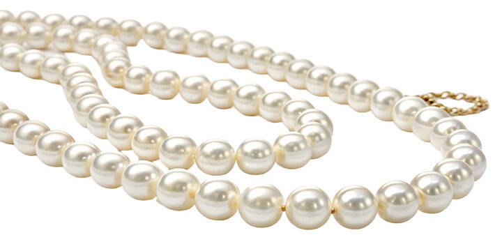 String of white pearls
