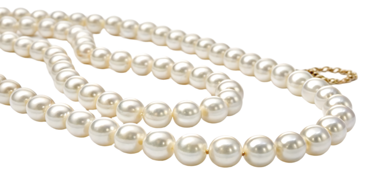 String of white pearls