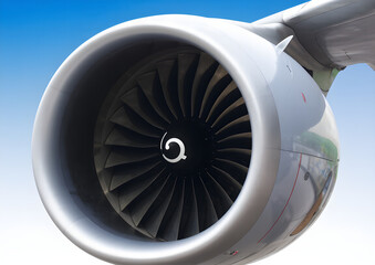 jet engine of airplane