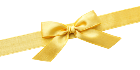 Bright Yellow Ribbon Bow