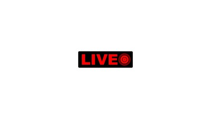 Live and live streaming icon illustration.