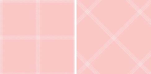 Pastel Pale Very Light Pink Seamless Tartan Fabric Design