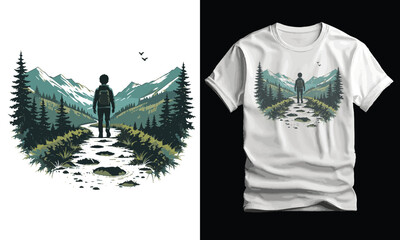 Adventure Begins, vintege, travel T-shirt design,