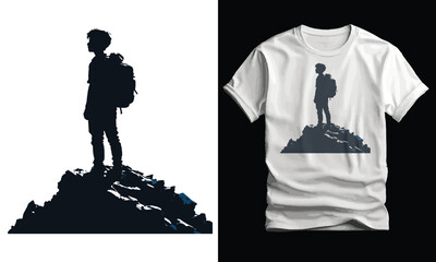 Walk the World, typography, vintege, travel T-shirt design,