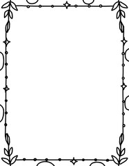 Leaf frame. Floral border frame. Doodle flower border. Hand drawn borders clipart black and white. Spring border png. Educational borders and frames. Teacher school border design. Border frame for kid
