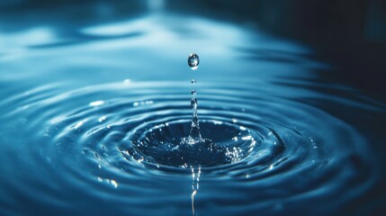 Water Drop Impact: A Study in Serenity and Tranquility