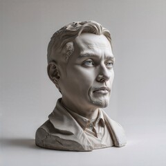 statue of a man face art object decoration sculpture design interior item figure bust ancient stone portrait pattern