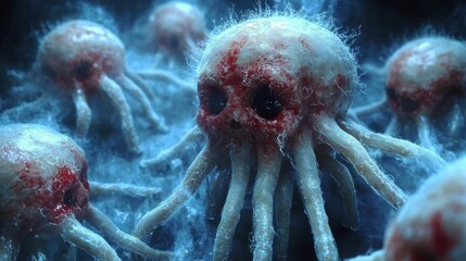 Bloody Skull Octopus Swarm