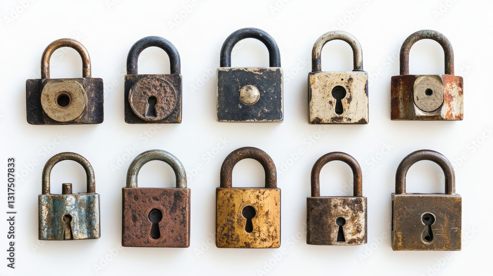 Aufkleber padlock vector lock for safety and security protection with locked secure mechanism locking system i