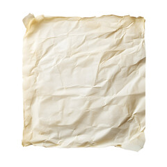 Crumpled old parchment paper with a textured surface for artistic and creative designs in various projects