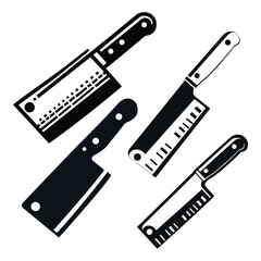 This cleaver illustration is a perfect design for kitchen-related projects. Created in high resolution, it is suitable for both print and digital use.
