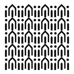 This intricate Islamic geometric pattern design is a perfect blend of traditional artistry and modern aesthetics. The symmetrical and repetitive shapes create a mesmerizing visual effect
