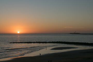 sunset in the beach of  cadiz © Juanjose