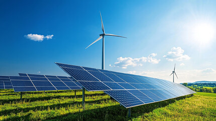 Sun energy concept vector illustration