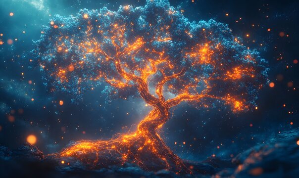 Cosmic Brain Tree: A Conceptual Representation of Knowledge and Intelligence
