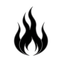 Bonfire  Silhouettes on Transparent Background  illustration  