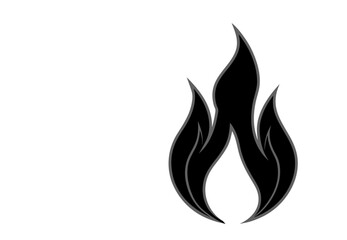 vector illustration of a fire.Bonfire  Silhouettes on Transparent Background  illustration  