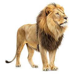 Obraz premium lion isolated on white