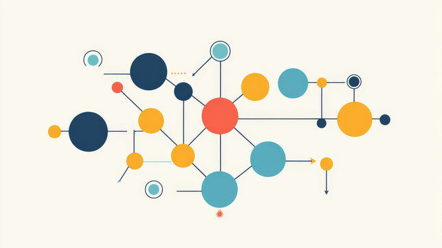 Diagram chart graph elements vector business infographic flow sheet data template arrows and circle progress diagrammatic report