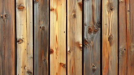 Fototapeta premium Weathered vertical wood planks texture.